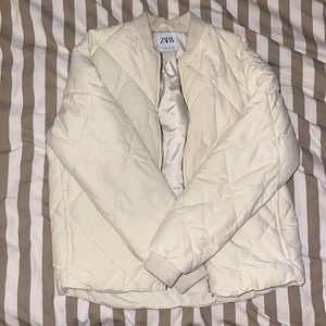 Zara Men’s White Puffer